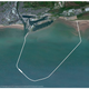 The shape of the lagoon.